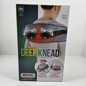 Wahl Deep Knead Heated Massage Therapy Wrap Back Shoulder Pain Relief Model 4270